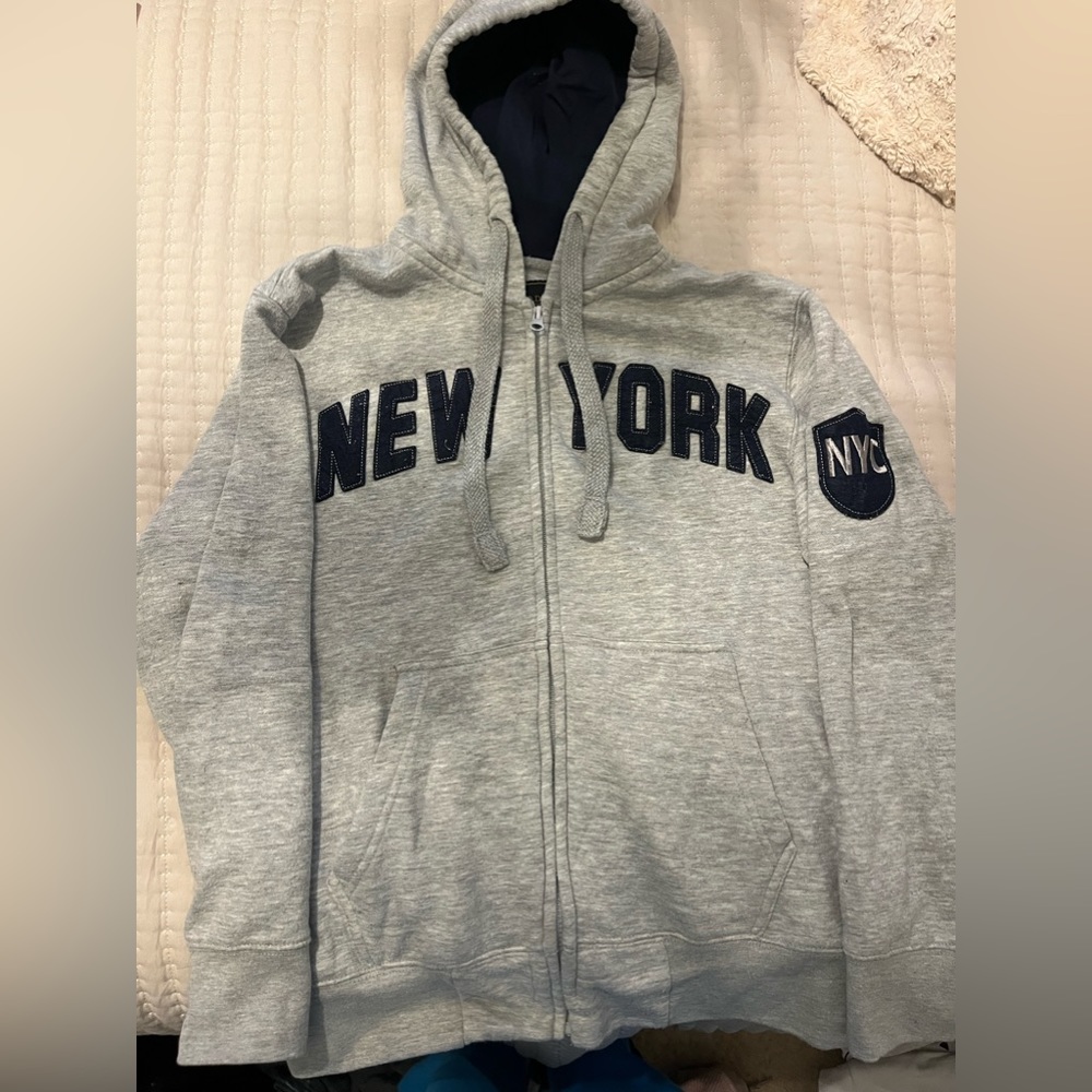 New York zip up hoodie small